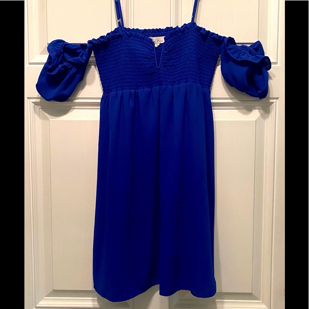 Love Tree royal blue dress with adjustable straps